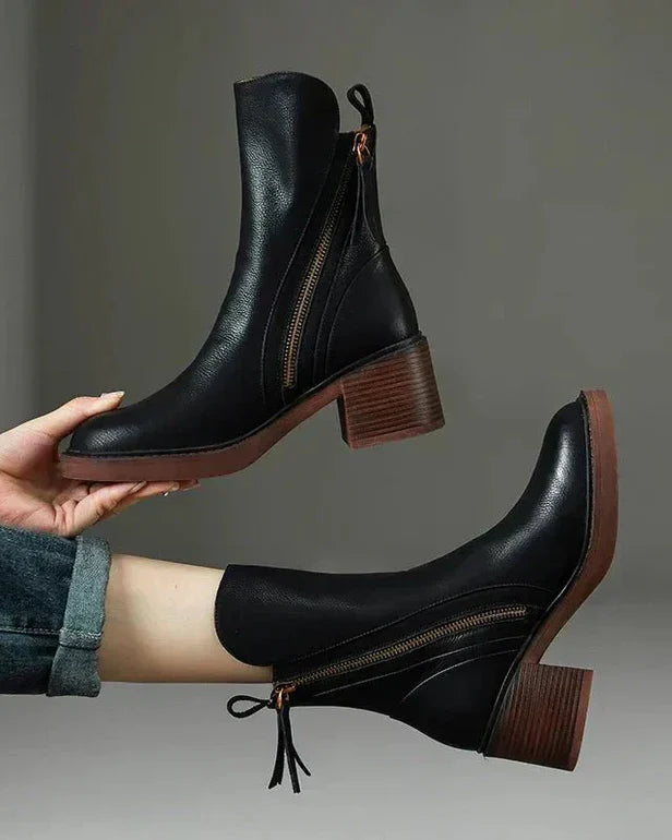 Morgane™| Harper Bottes à cheville en cuir