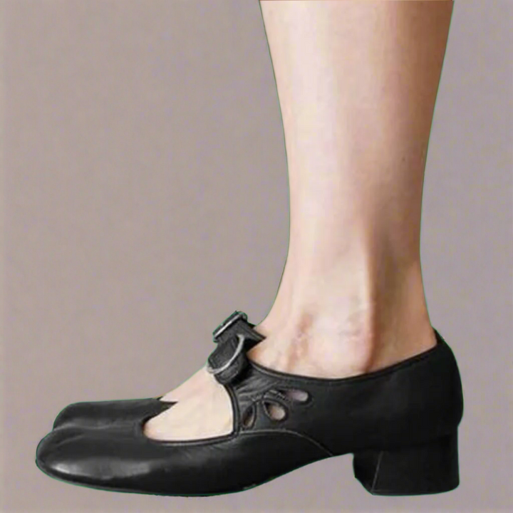 Morgane™ | Sandales en cuir orthopédique avec semelle compensée confortable