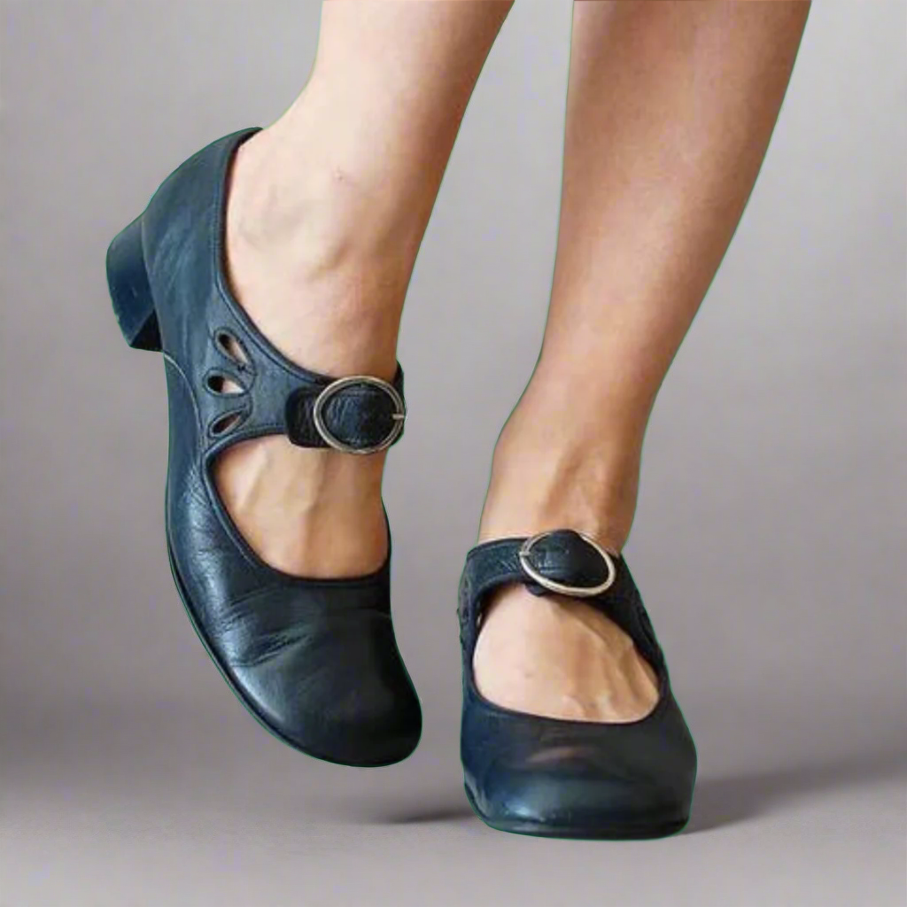 Morgane™ | Sandales en cuir orthopédique avec semelle compensée confortable