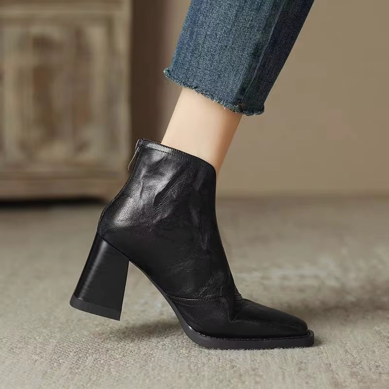 Morgane™| Bottines en cuir Everly