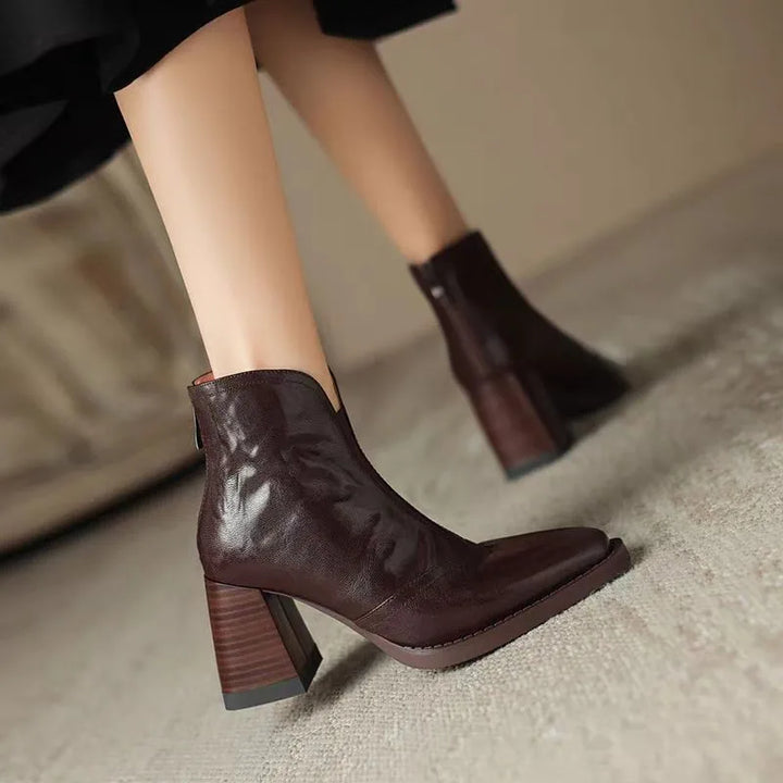 Morgane™| Bottines en cuir Everly