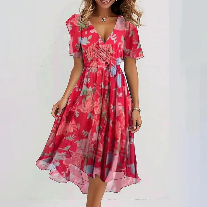 Morgane™| Eva Robe à manches courtes