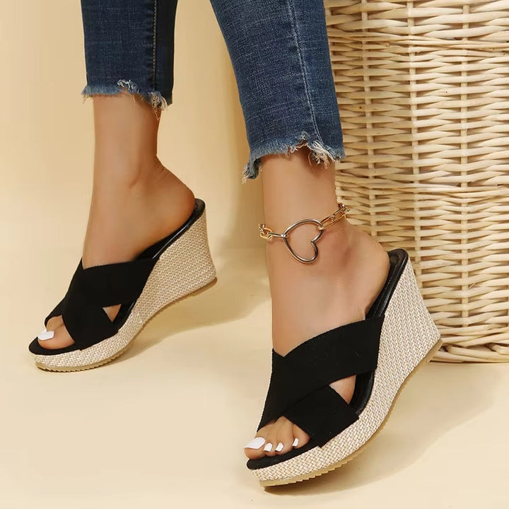 Morgane™| Almina sandales à semelles compensées