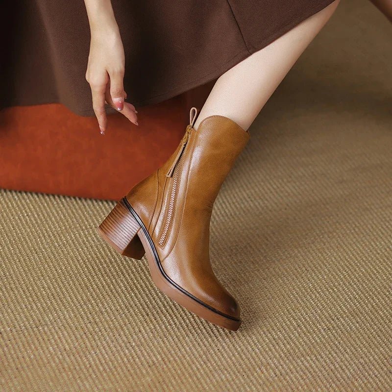 Morgane™| Harper Bottes à cheville en cuir