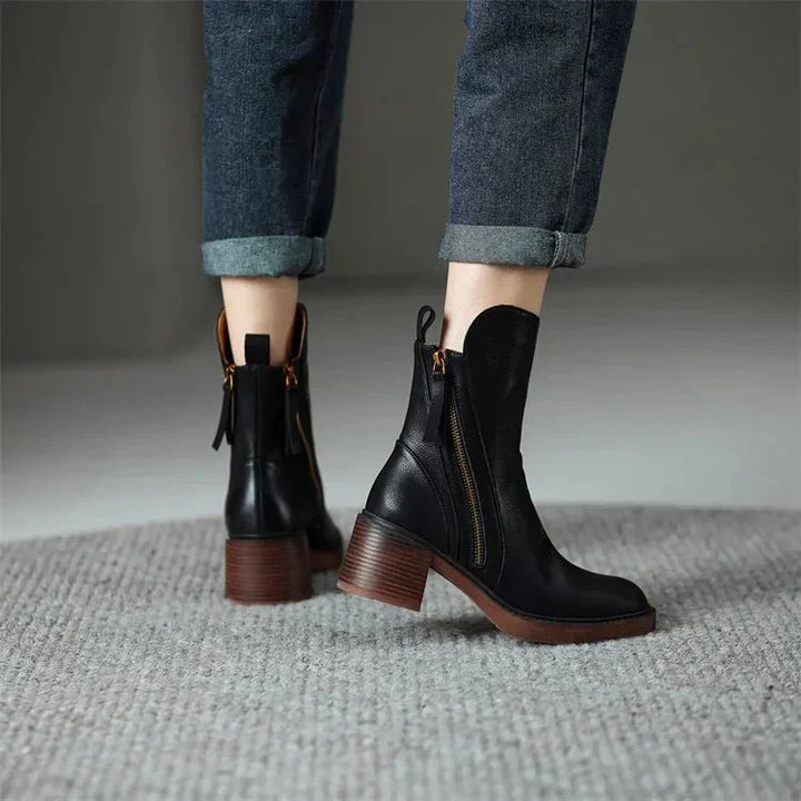 Morgane™| Harper Bottes à cheville en cuir