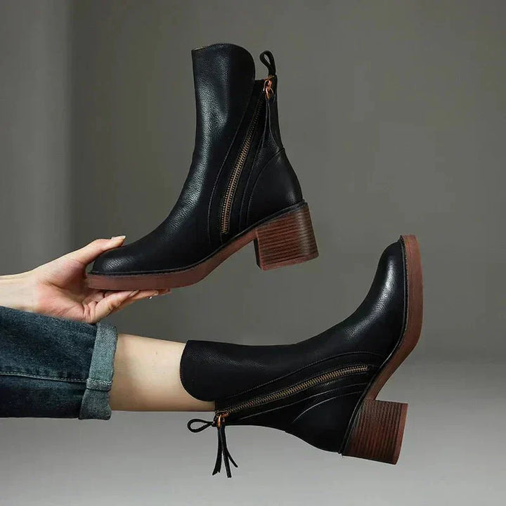 Morgane™| Harper Bottes à cheville en cuir