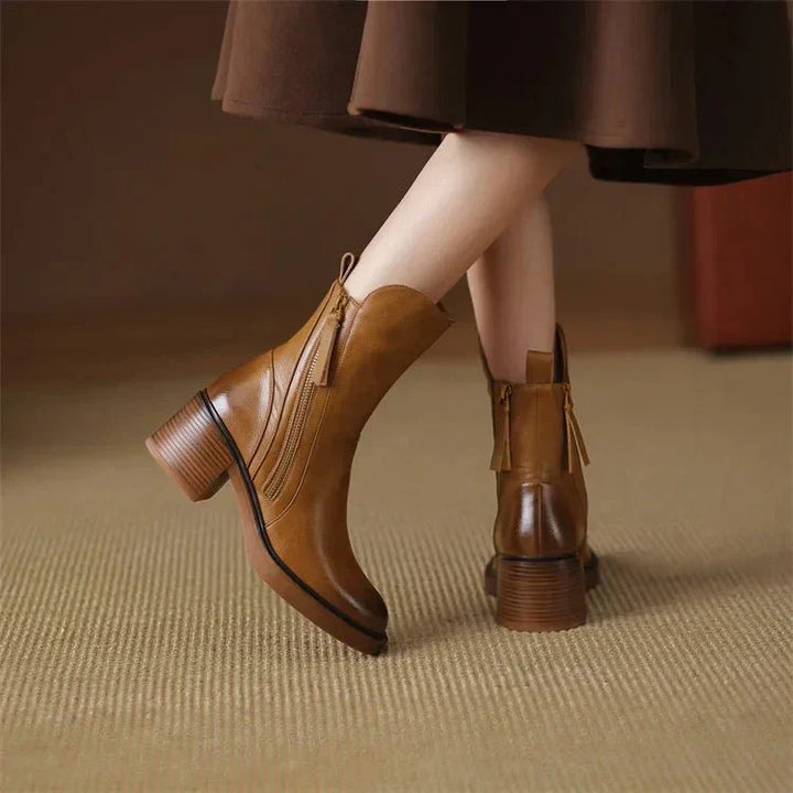 Morgane™| Harper Bottes à cheville en cuir
