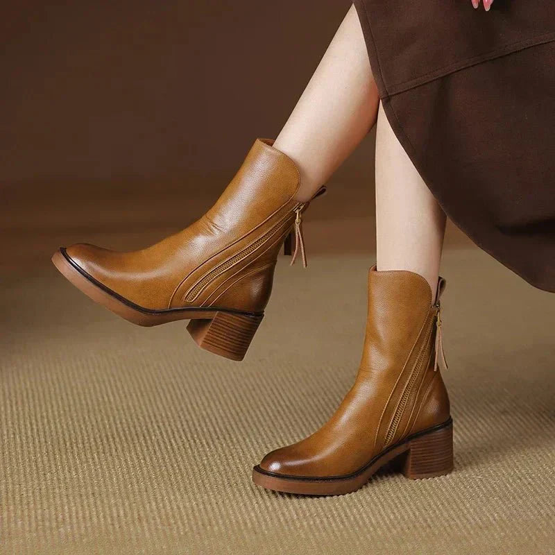 Morgane™| Harper Bottes à cheville en cuir